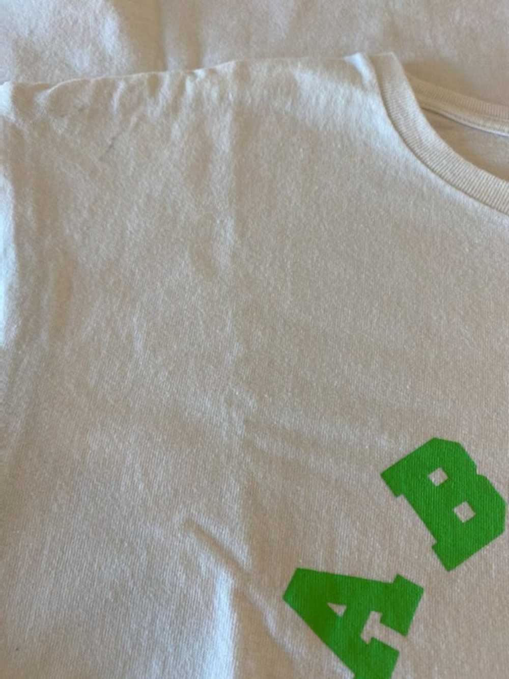 Bape Bape Slime Green College Logo Tee - image 6