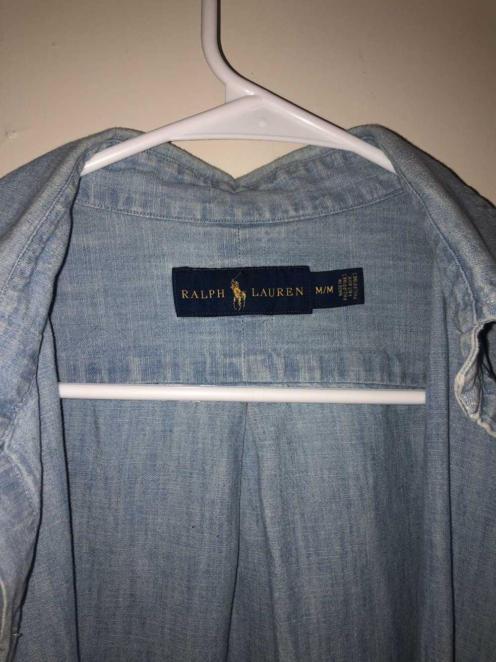 Polo Ralph Lauren Light wash denim shirt - image 3