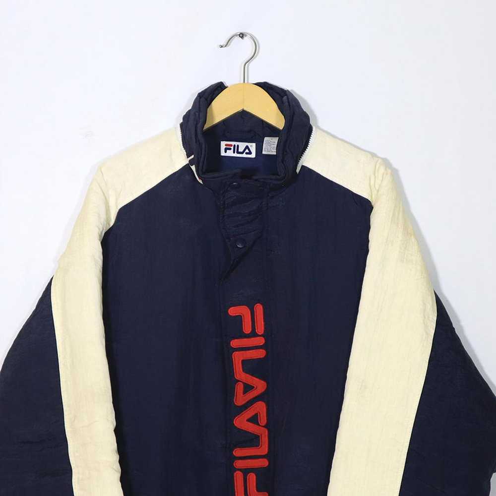 Fila × Vintage Vintage 90s FILA Puffer Puffy Wind… - image 2