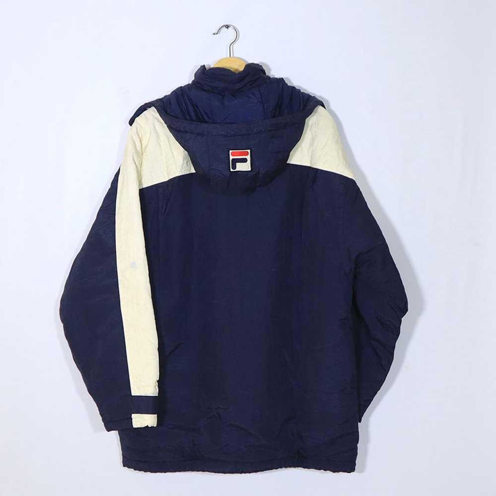 Fila × Vintage Vintage 90s FILA Puffer Puffy Wind… - image 5