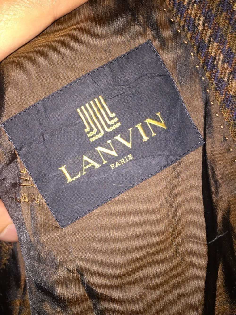 Lanvin VINTAGE 80s LANVIN PARIS SINGLE BREASTED W… - image 11