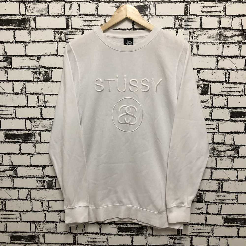 Streetwear × Stussy Stussy Biglogo Embroidered Sw… - image 1