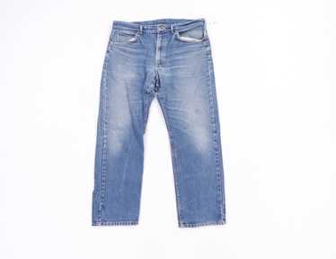 Lee Vintage 80s Lee Distressed Straight Leg Jeans… - image 1
