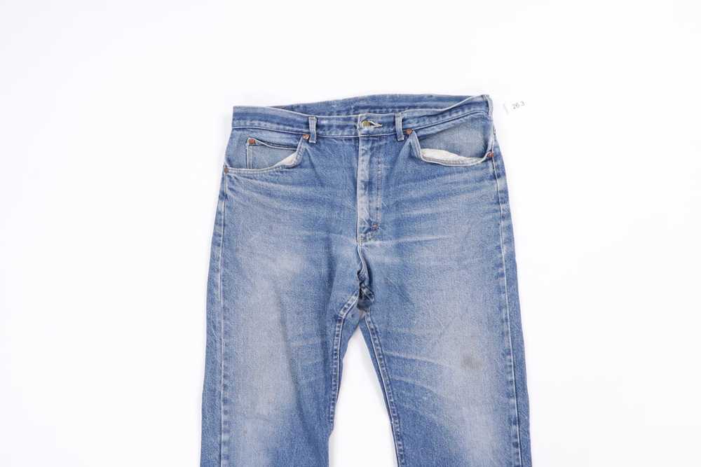 Lee Vintage 80s Lee Distressed Straight Leg Jeans… - image 2