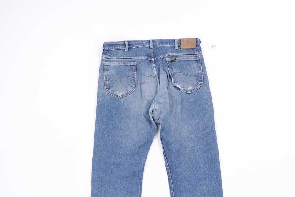Lee Vintage 80s Lee Distressed Straight Leg Jeans… - image 8