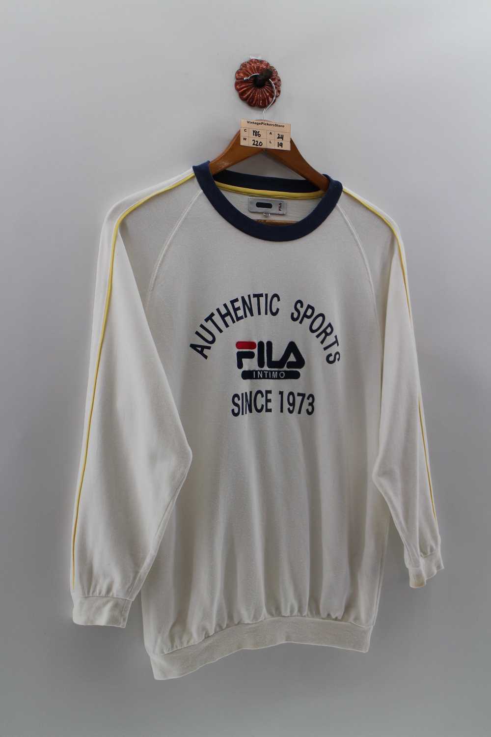 Fila Vintage 90's FILA ITALIA Pullover Sweatshirt… - image 3