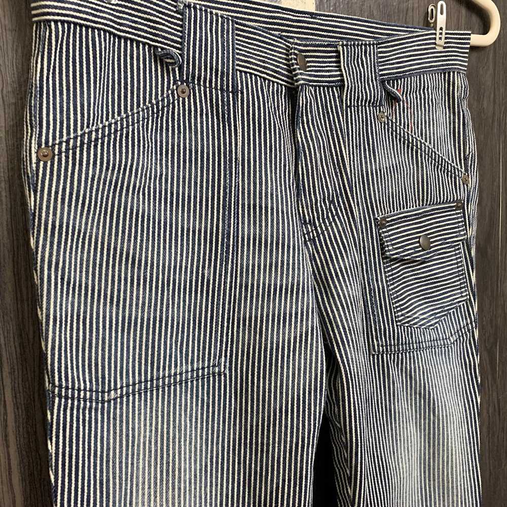 Japanese Brand ABAHOUSE Hickory Stripe Denim Pants - image 7