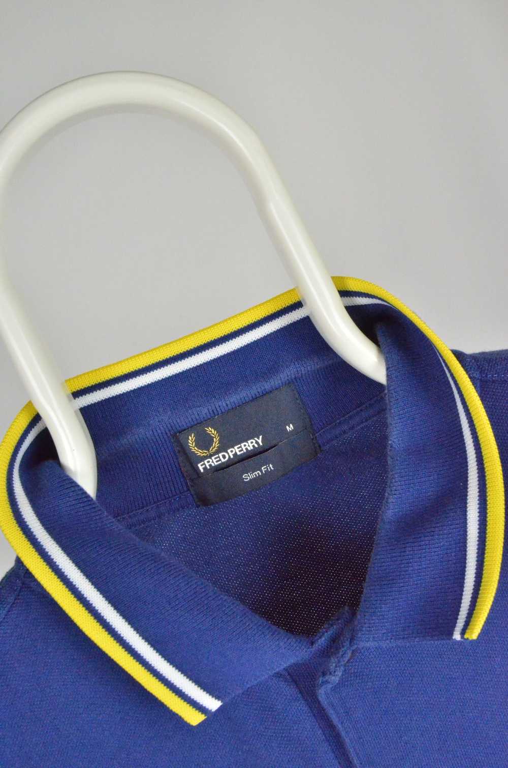 Fred Perry Fred Perry Blue Yellow Polo T Shirt Tee - image 3
