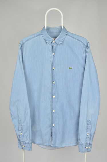 Lacoste Lacoste Live Blue Denim Cotton Shirt