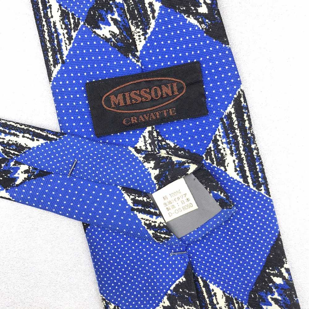 Missoni × Vintage MISSONI TIE TWILL SILK ABSTRACT… - image 3