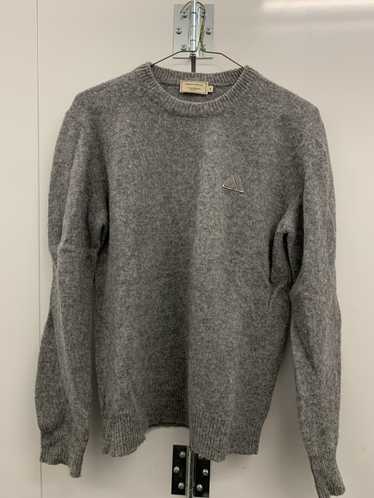Maison Kitsune Grey Melange Logo Sweater