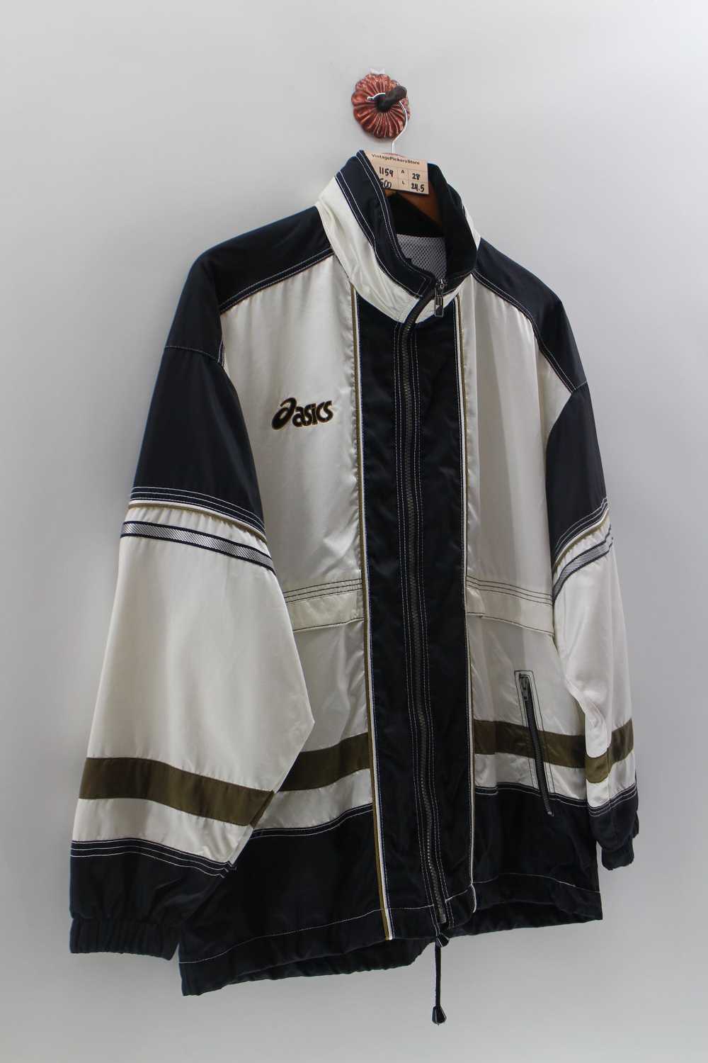 Asics × Vintage ASICS Japan Windbreaker Zipper Ja… - image 2