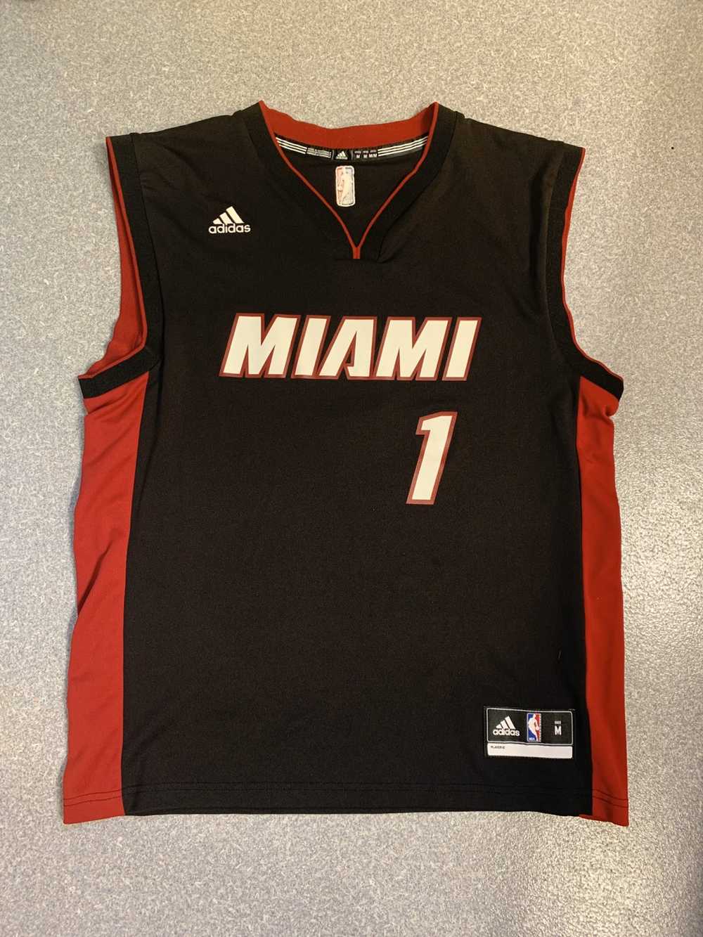 Nike Youth Miami Heat Chris Bosh #1 2012 Black Swingman Jersey