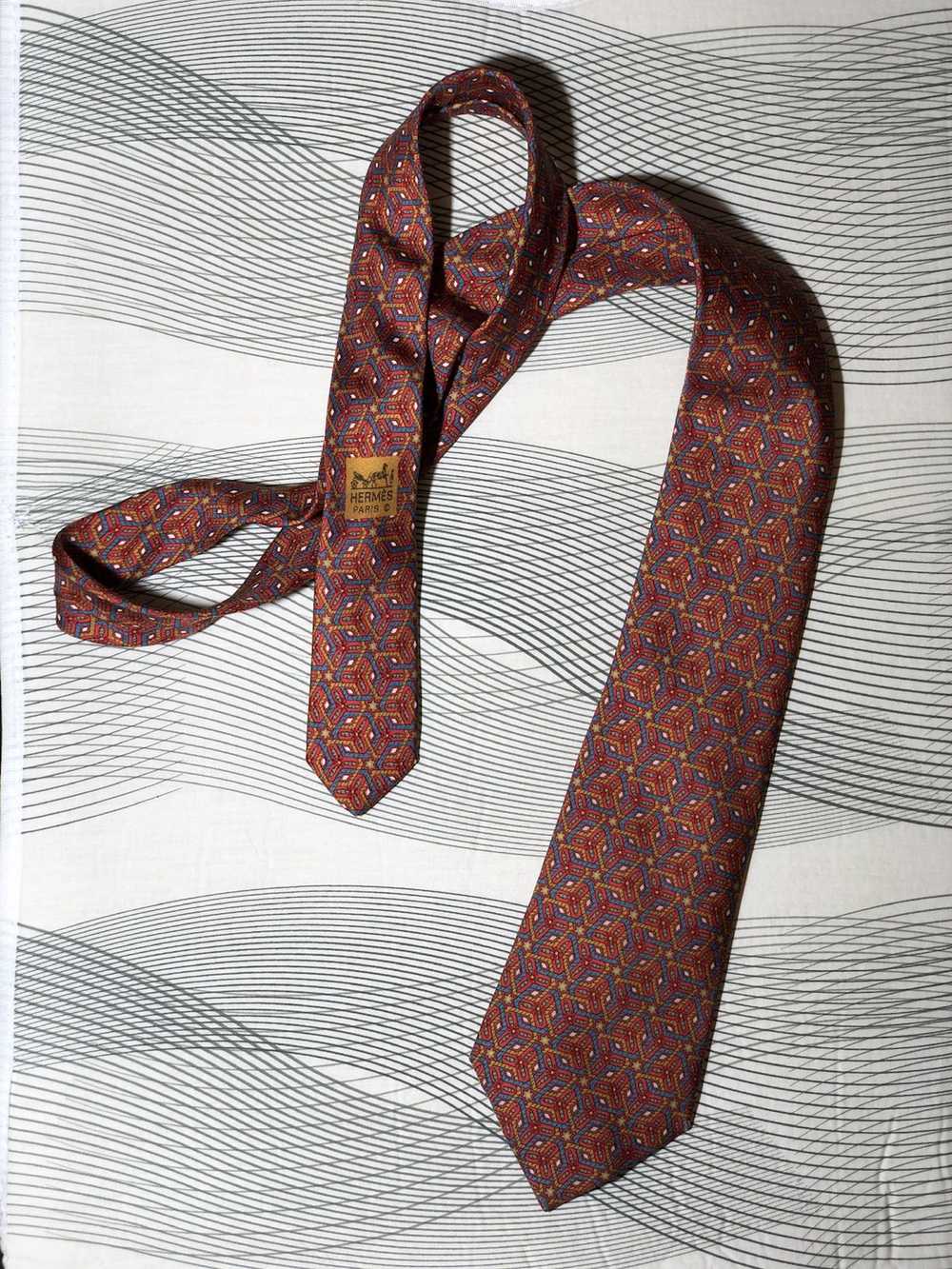 Hermes × Luxury × Vintage Hermes Paris silk tie - image 2
