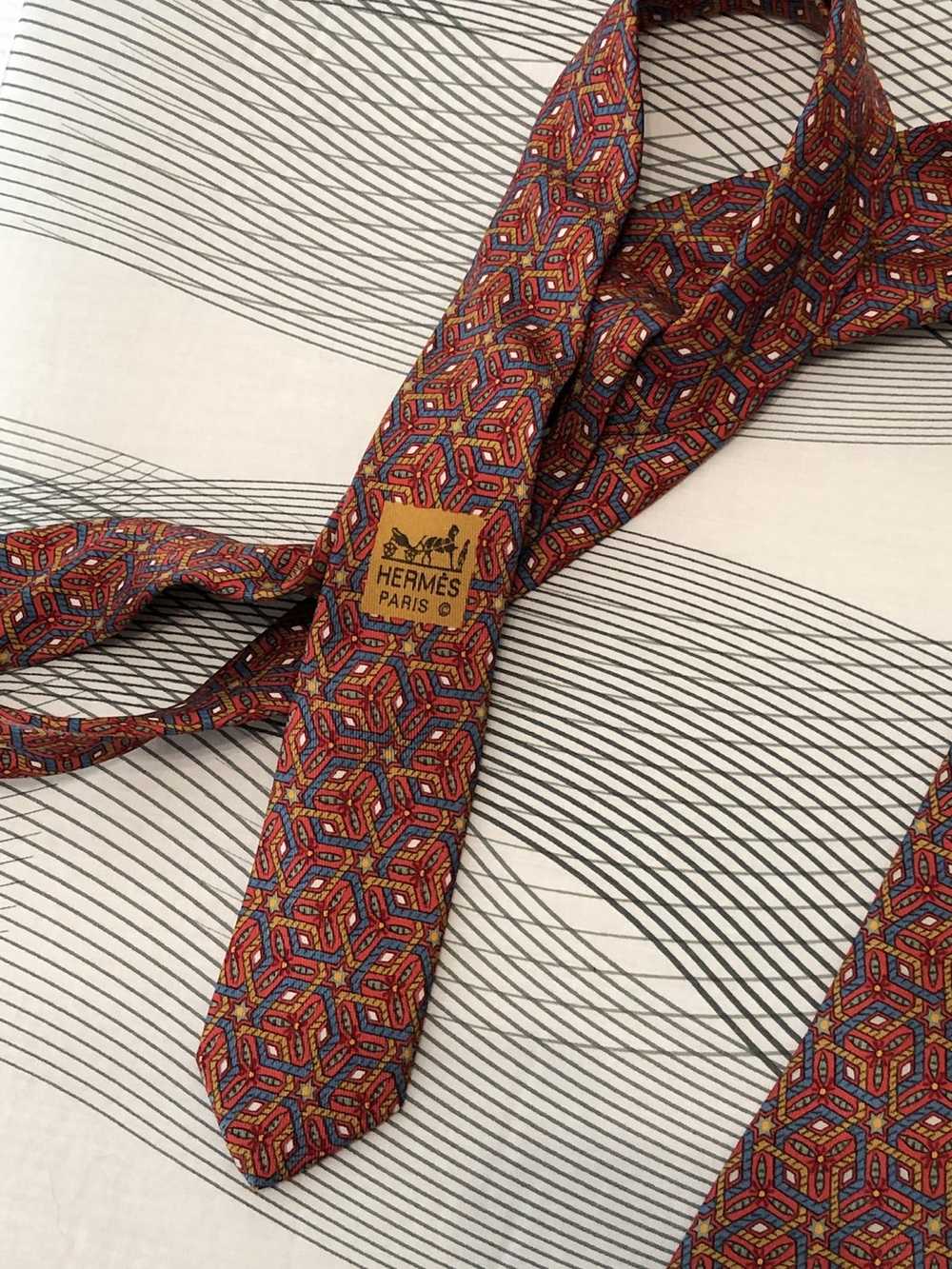 Hermes × Luxury × Vintage Hermes Paris silk tie - image 3