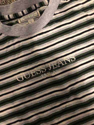 Guess × Vintage GUESS USA vintage striped t-shirt