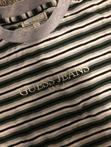 Guess × Vintage GUESS USA vintage striped t-shirt - image 1