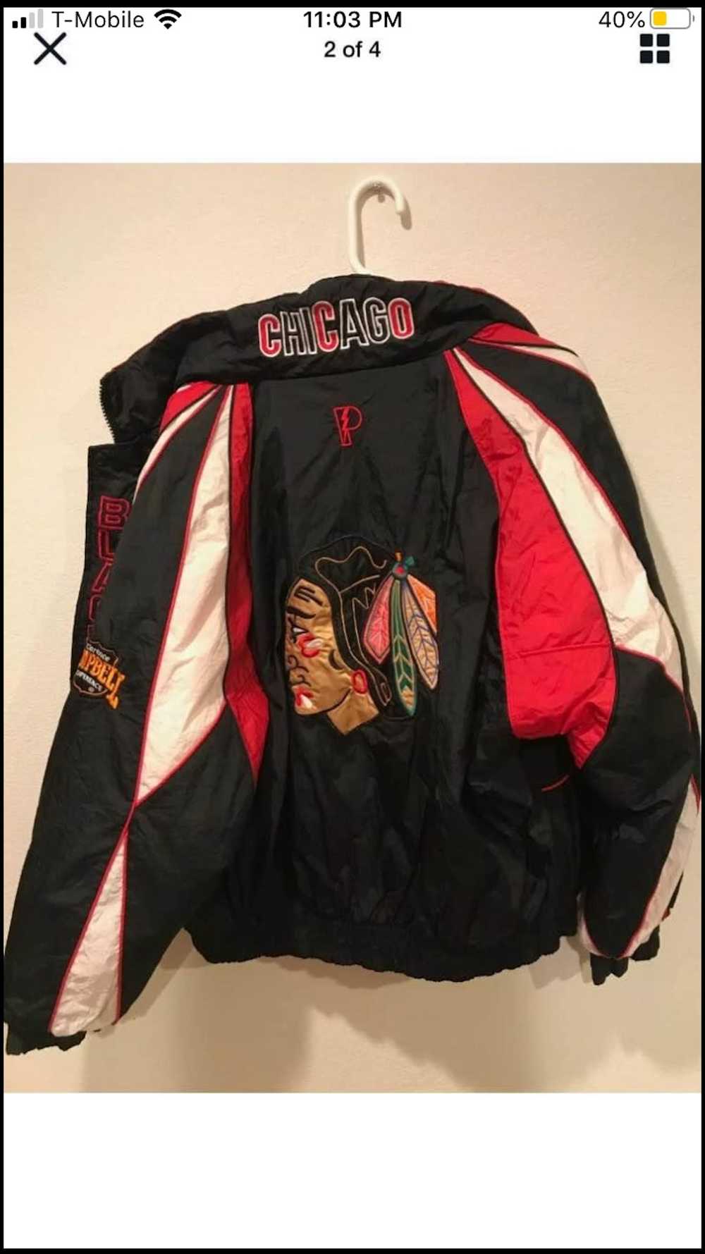 Pro Player Vintage Chicago Blackhawks Jacket - image 2