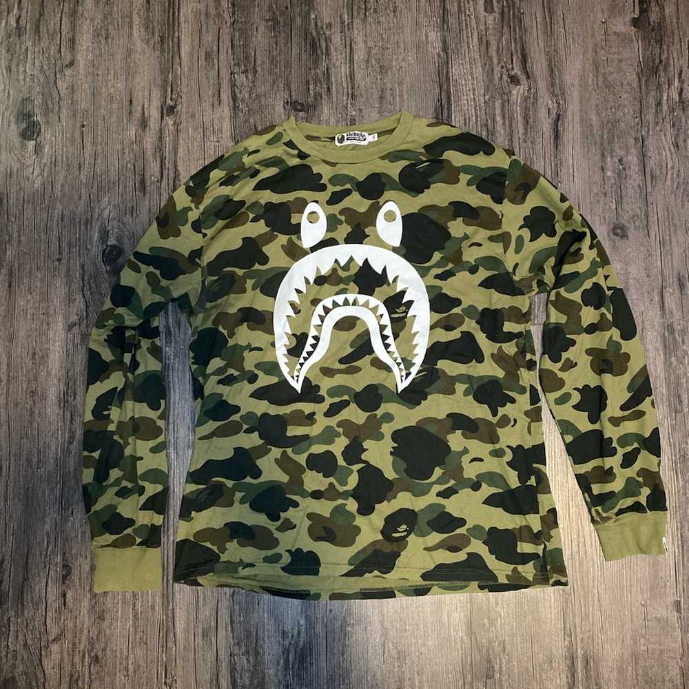 Bape 1st Camo Bape long sleeve - image 1