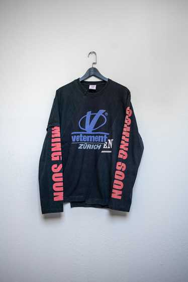 Vetements Cut and Sew Printed Long Sleeve