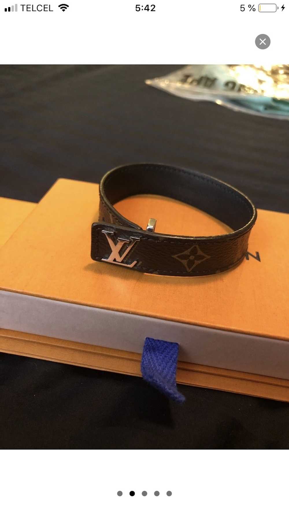 NEW LV Louis Vuitton Unisex Bracelet Confidential Monogram Brown M6334F