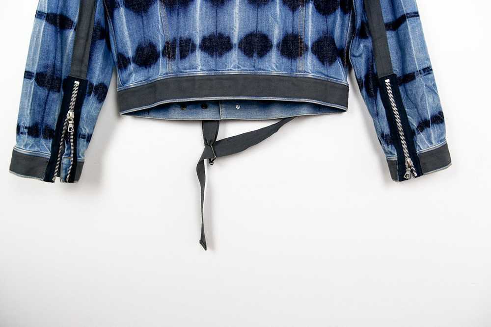 Dries Van Noten AW14 Strapped Tie Dye Denim Jacket - image 6