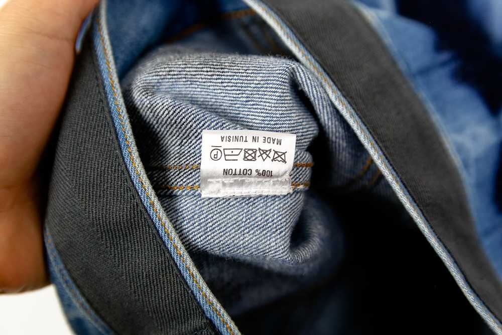 Dries Van Noten AW14 Strapped Tie Dye Denim Jacket - image 8