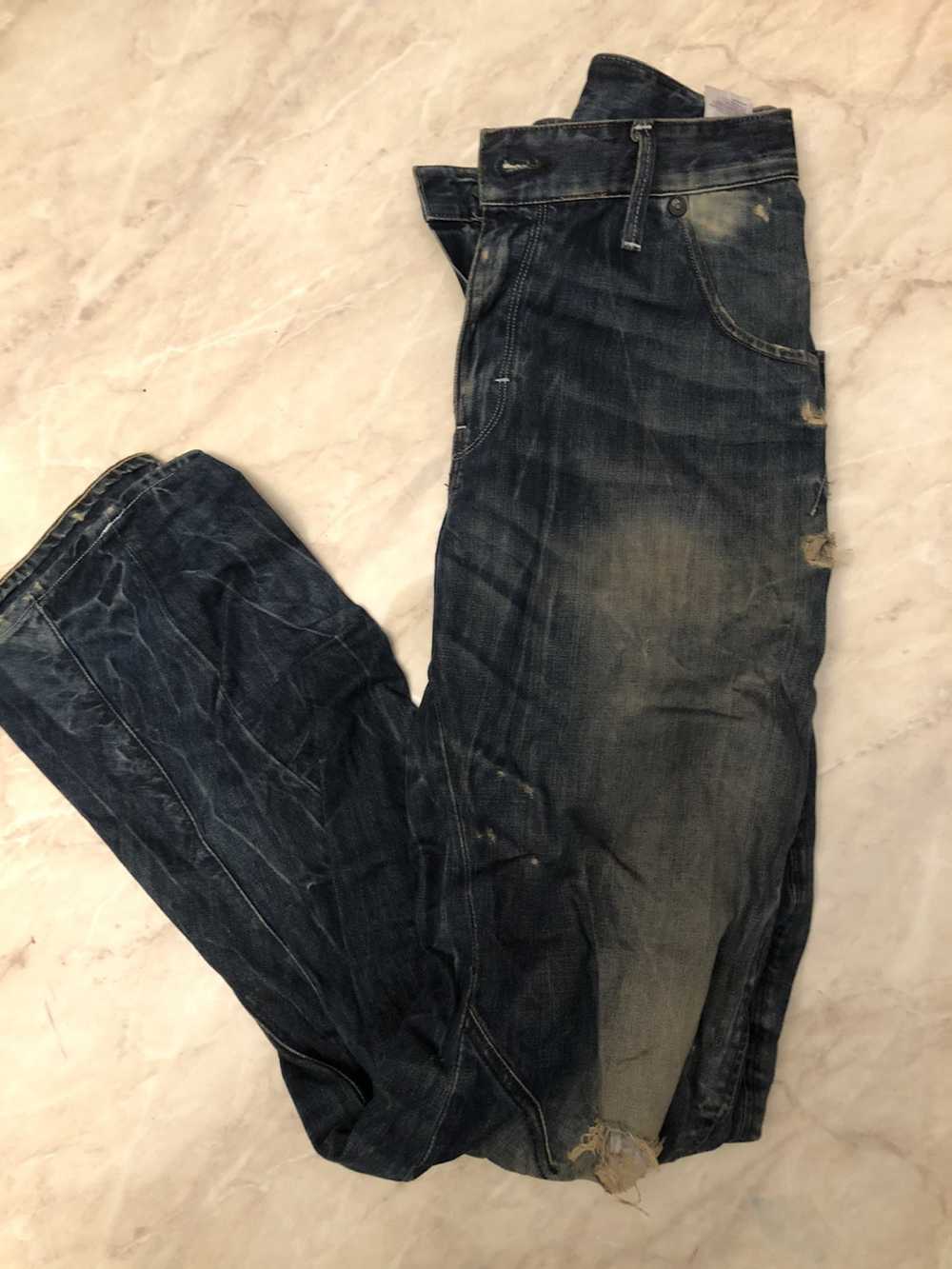 G Star Raw 3D Arc Taper Distressed Denim Jeans - image 3