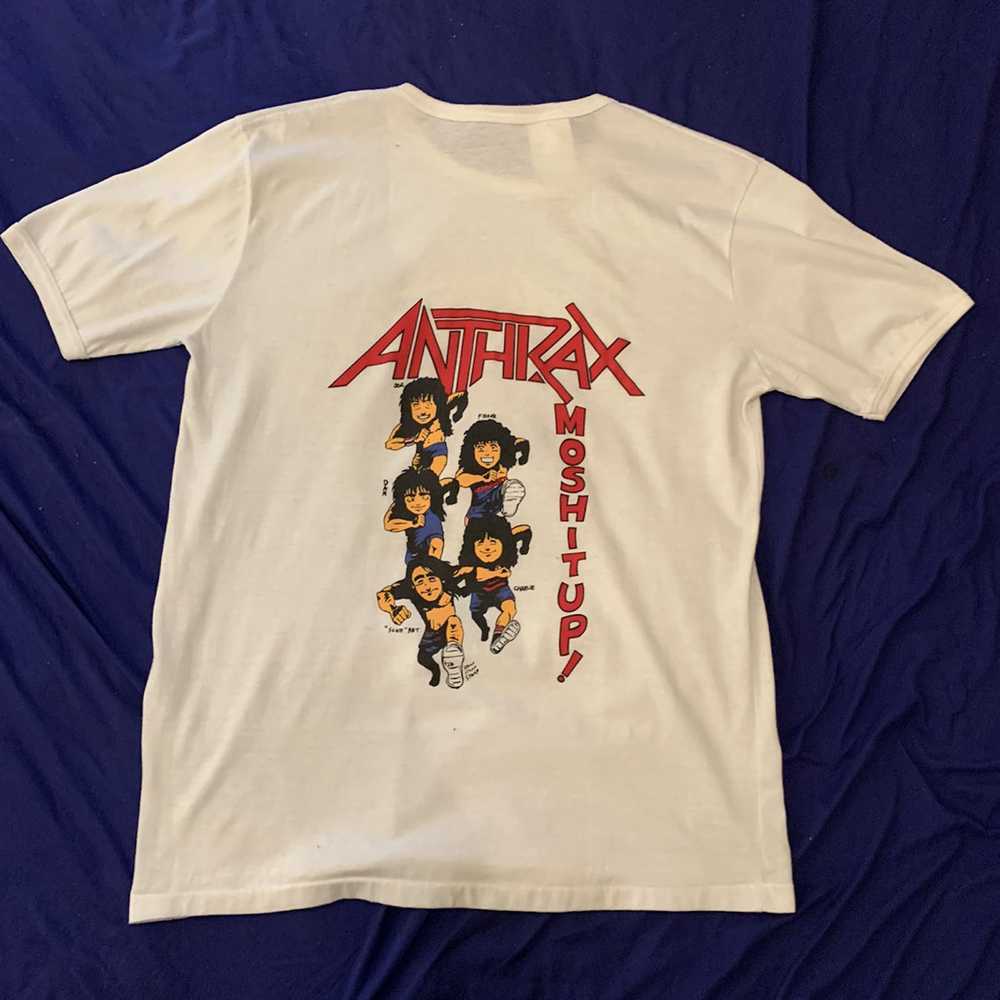 Band Tees × Vintage 1980s Anthrax Moshitup Punk R… - image 2