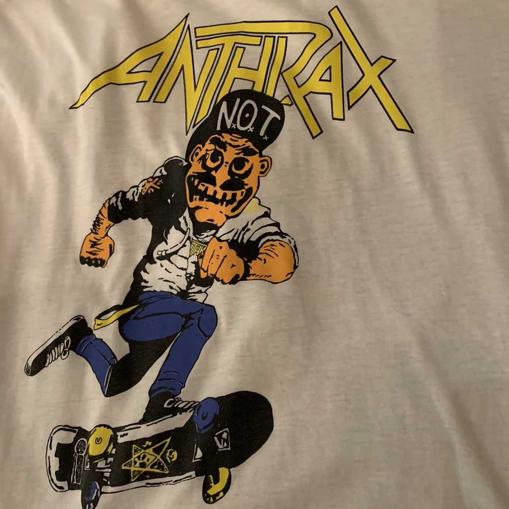 Band Tees × Vintage 1980s Anthrax Moshitup Punk R… - image 4