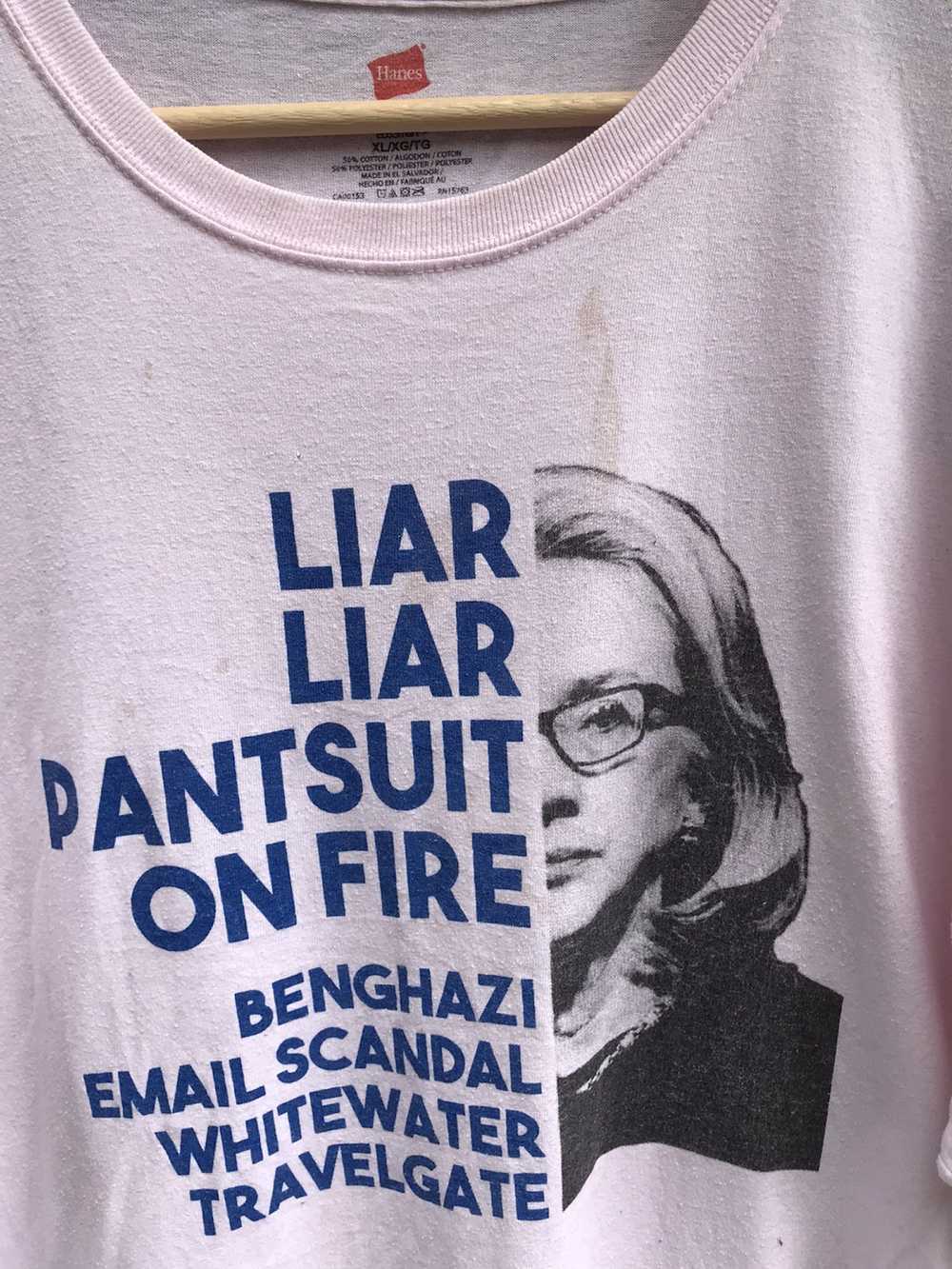 Streetwear × Vintage Vintage Hillary Clinton Liar… - image 2