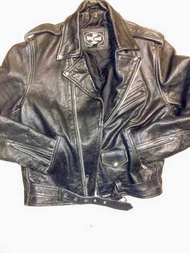 Unlisted River Road leather motorcycle jacket size