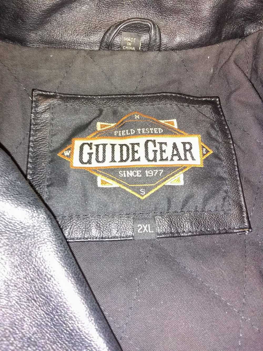 Unlisted Guide Gear leather motorcycle jacket siz… - image 2