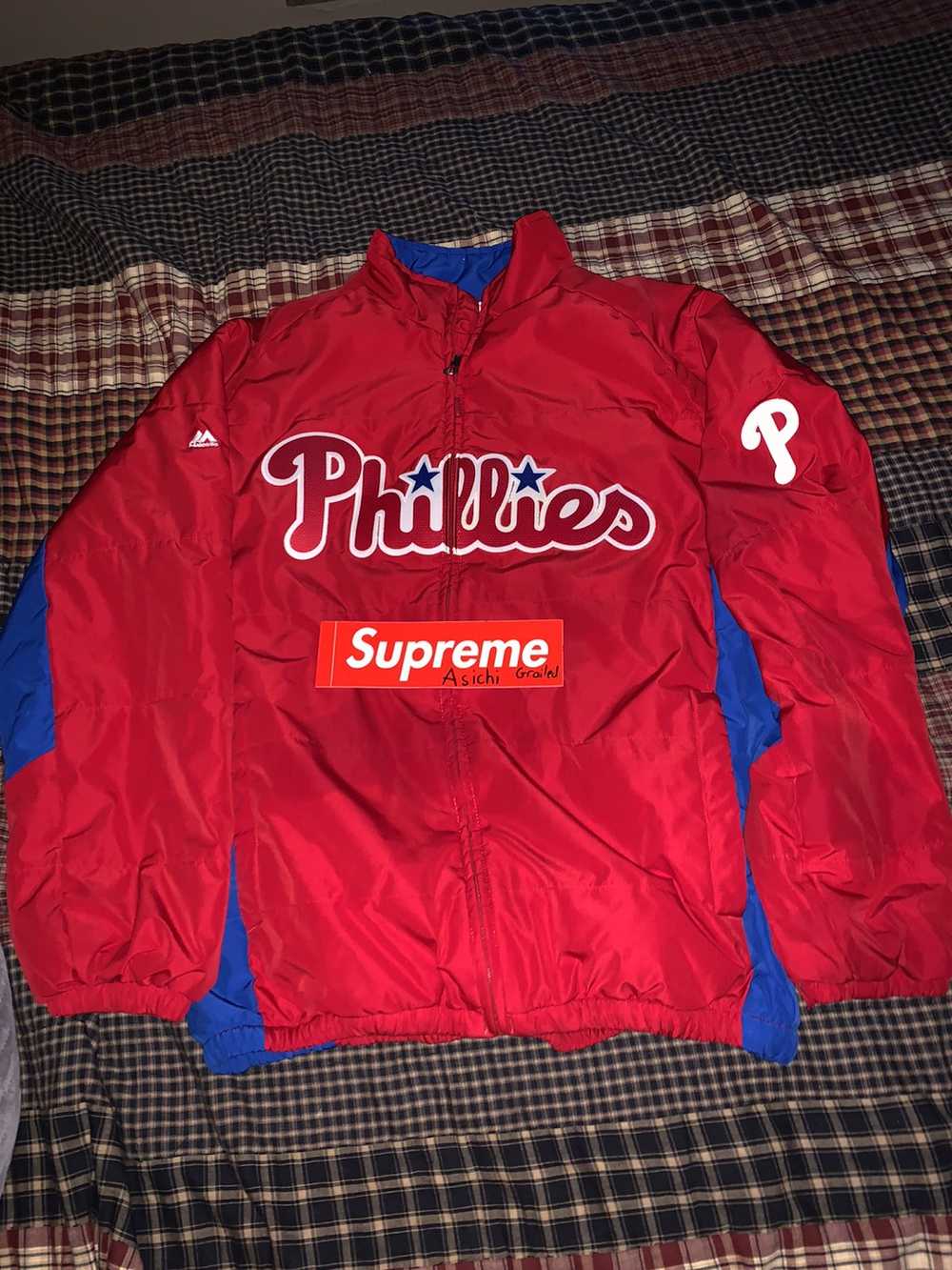 Majestic × Vintage Phillies Coaches Jacket - image 1