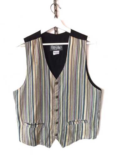 Mossimo Vintage Mossimo Vest Multi Striped Colour… - image 1