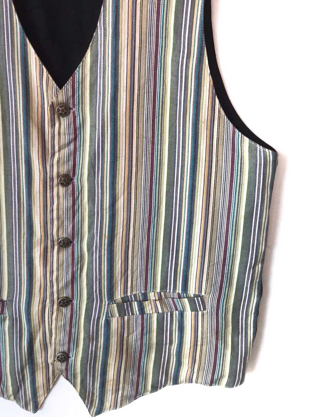 Mossimo Vintage Mossimo Vest Multi Striped Colour… - image 3