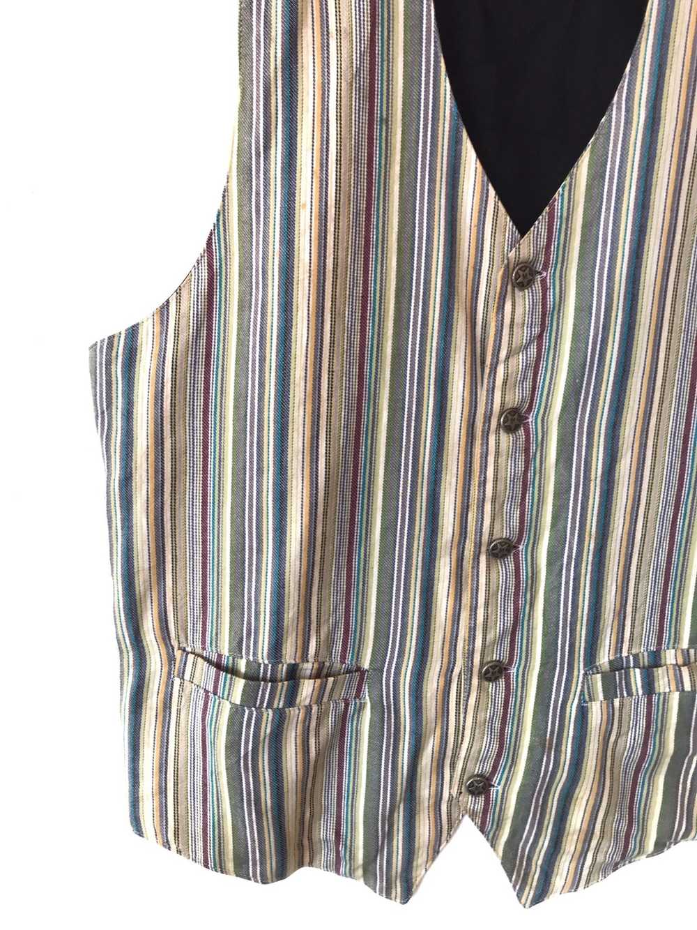 Mossimo Vintage Mossimo Vest Multi Striped Colour… - image 4