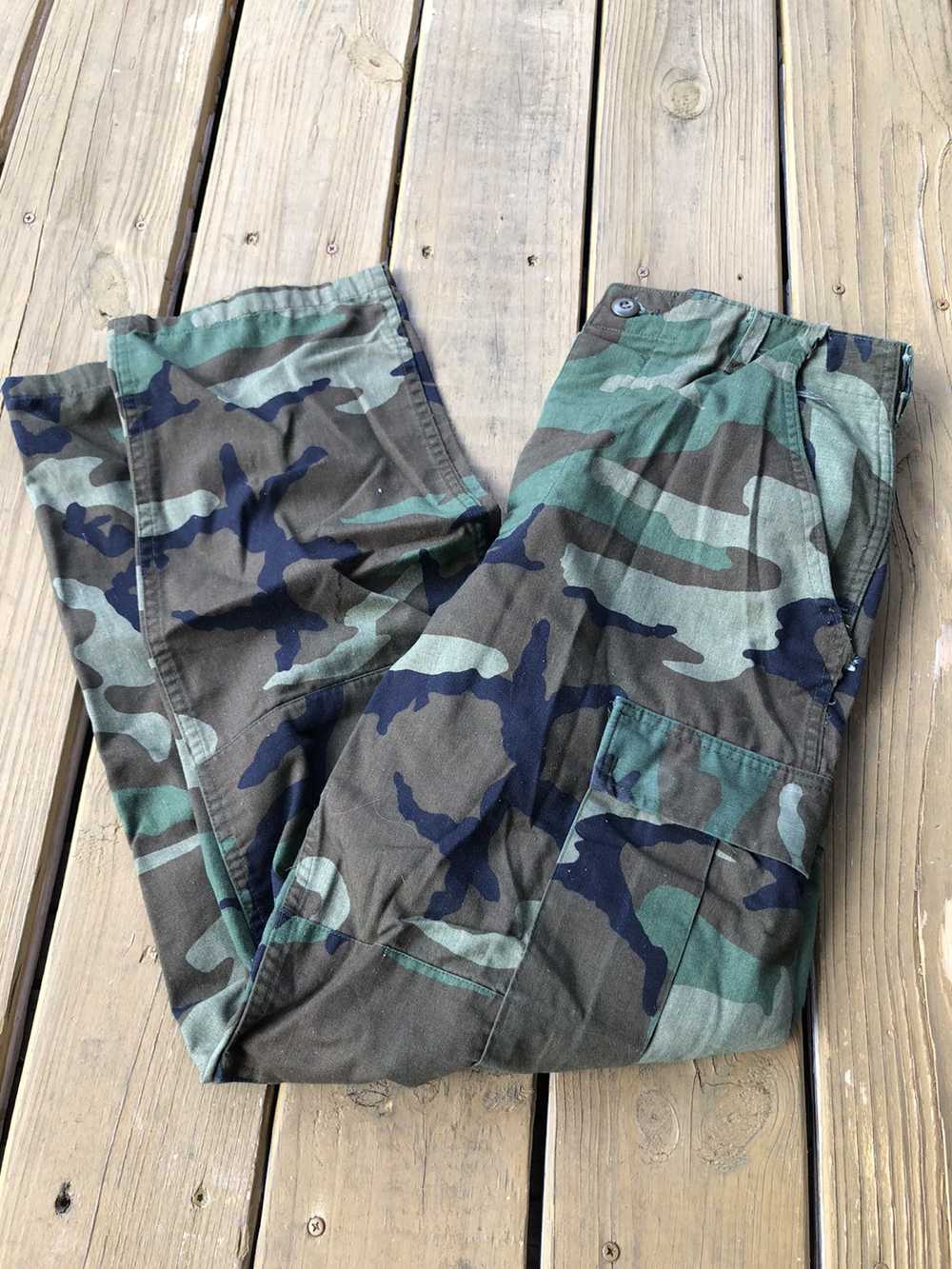 Military × Vintage VTG Camouflage Cargo Pants Mil… - image 1