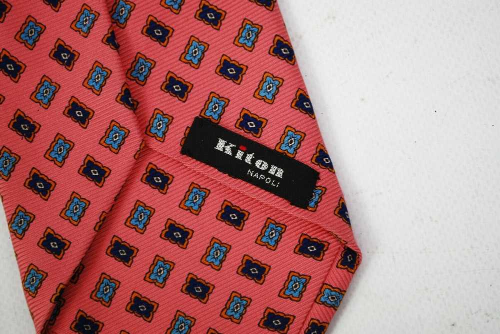 Kiton Amazing KITON Neck Tie Pink Made in Italy S… - image 6