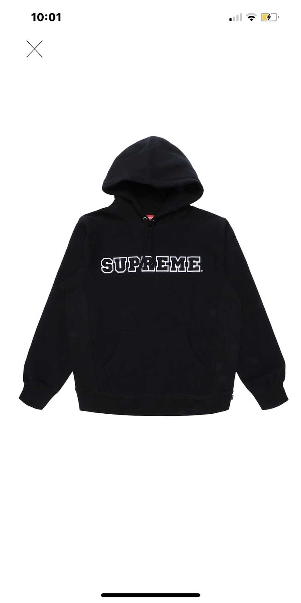 Supreme Supreme Cord Collegiate Logo Hooded Sweat… - image 1