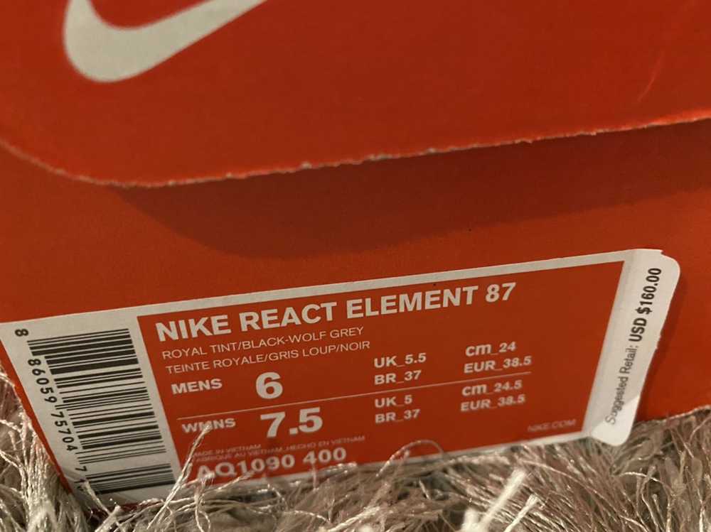 Nike React Element 87 Royal Tint 2019 - image 2