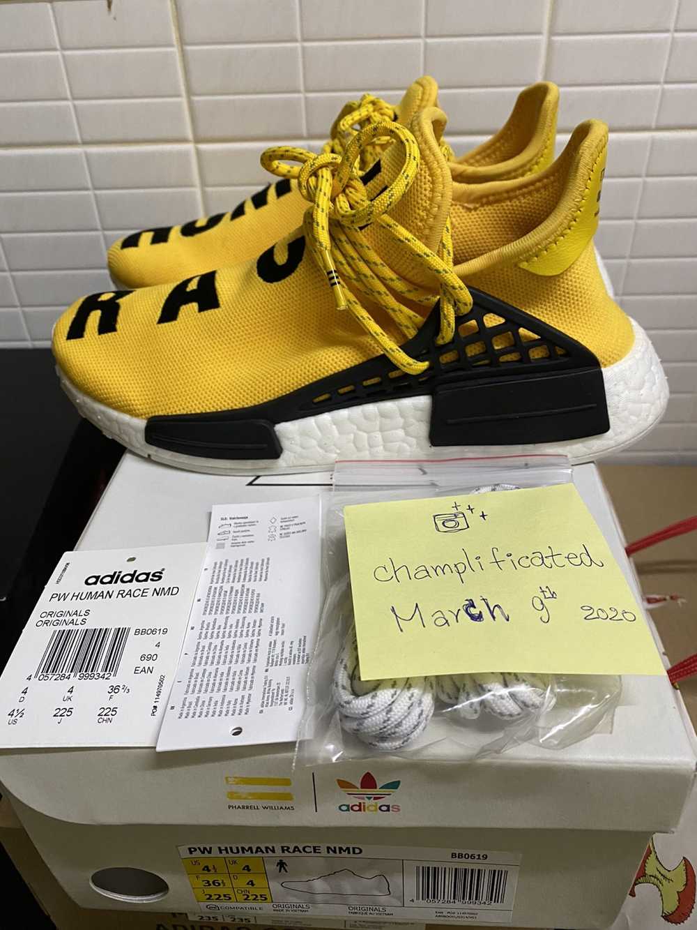 Adidas × Pharrell Pharrell x NMD Human Race Yello… - image 3