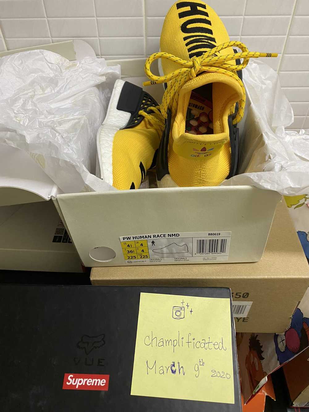 Adidas × Pharrell Pharrell x NMD Human Race Yello… - image 5