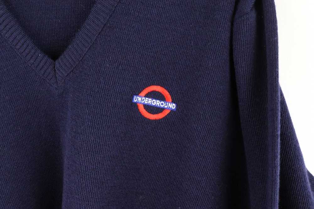 Vintage Vintage 90s London Underground Train Wool… - image 3