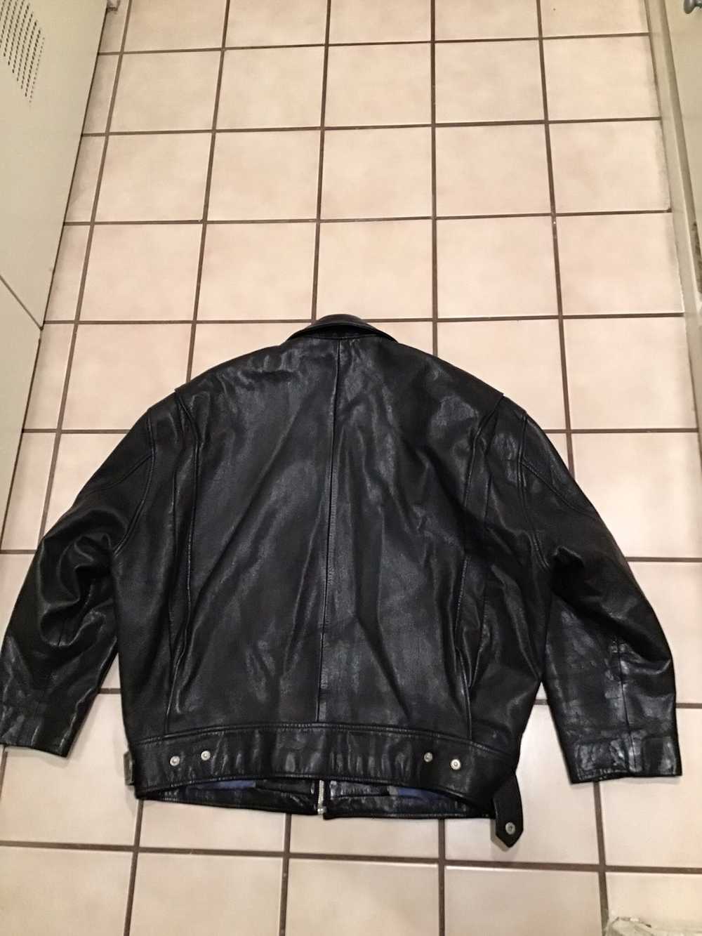 Vintage VTG 80s Bill Robin Son Leather Moto Biker… - image 2