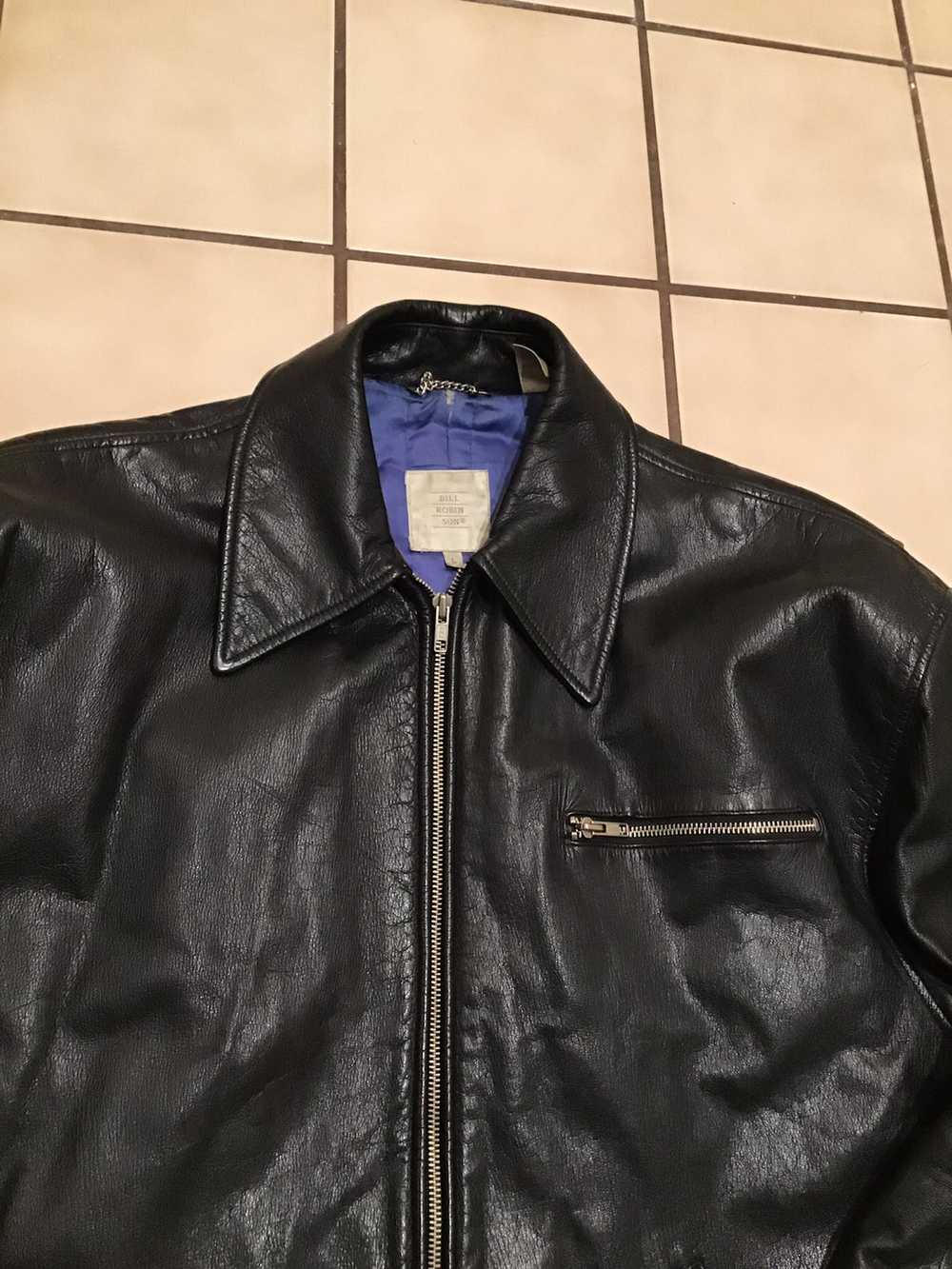 Vintage VTG 80s Bill Robin Son Leather Moto Biker… - image 3