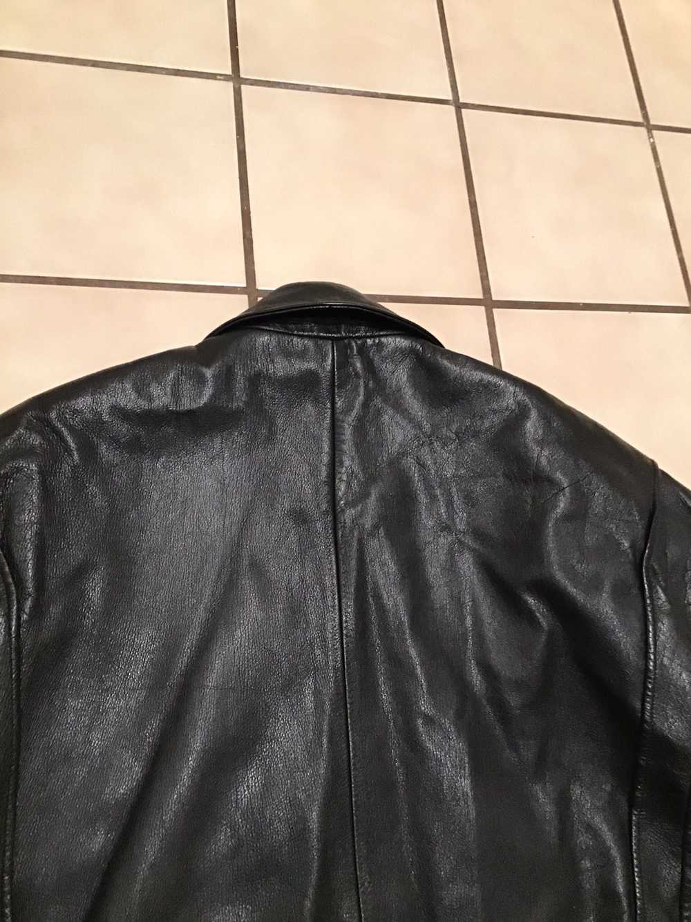 Vintage VTG 80s Bill Robin Son Leather Moto Biker… - image 4