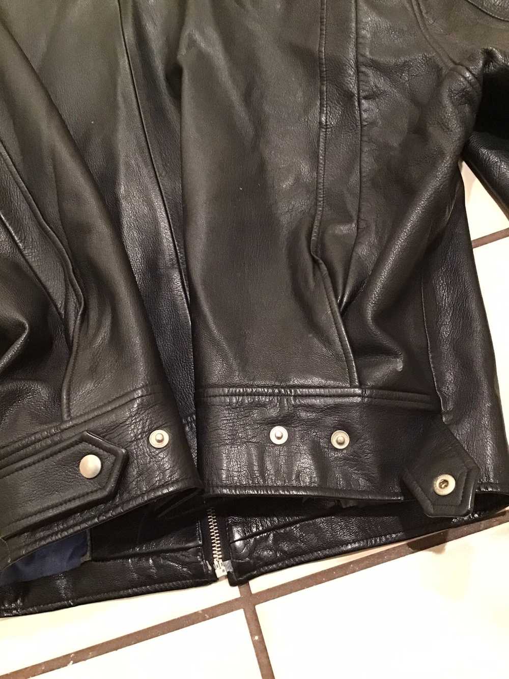 Vintage VTG 80s Bill Robin Son Leather Moto Biker… - image 9