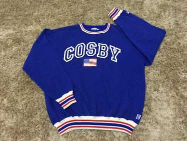 Vintage 90s Cosby Spellout Logo Fleece Sweatshirt Cosby Black