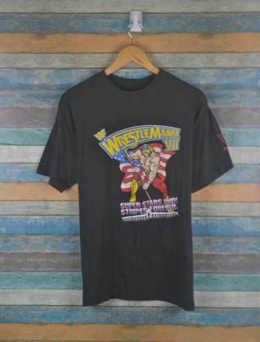 Wwf Vintage 90s Wrestlemania VII hulk hogan Wrest… - image 1